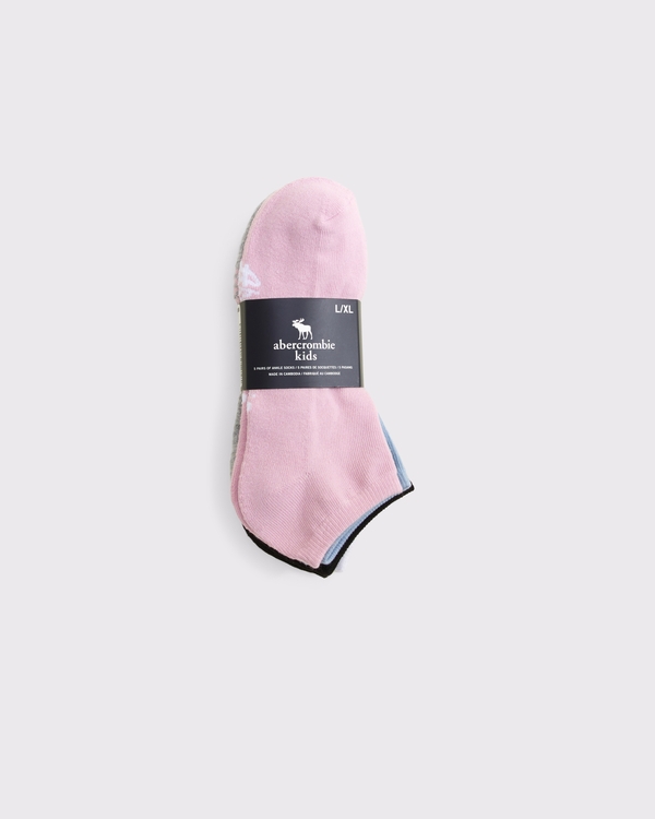 5-pack ankle socks, Pink Multicolor view 2