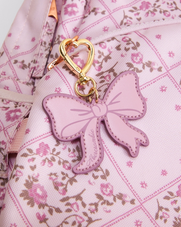 bow bag charm, Pink Bow view 2