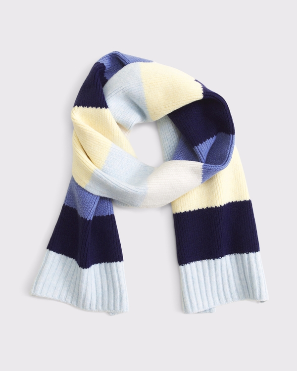 scarf, Blue Stripe view 1
