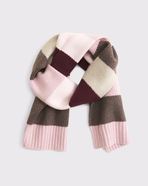 scarf, Pink Stripe view 1
