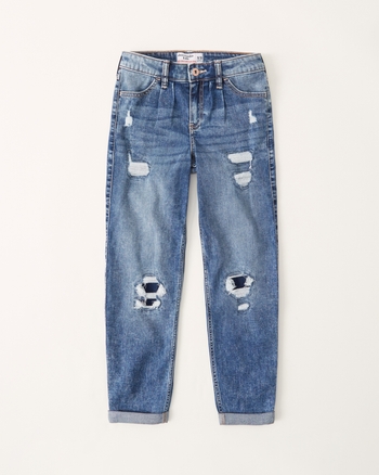 Mom jeans niñas 2025