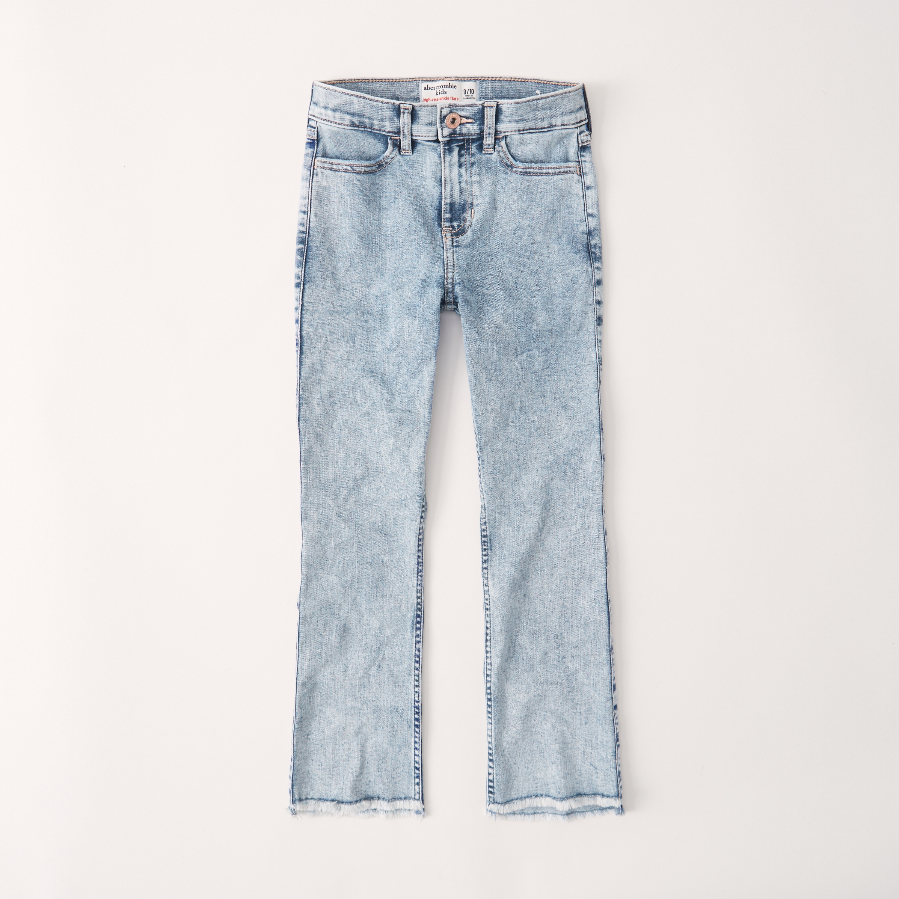 abercrombie high rise ankle flare jeans