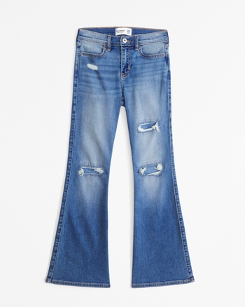 Abercrombie & Fitch Girls High Rise Balloon Jeans in Blue