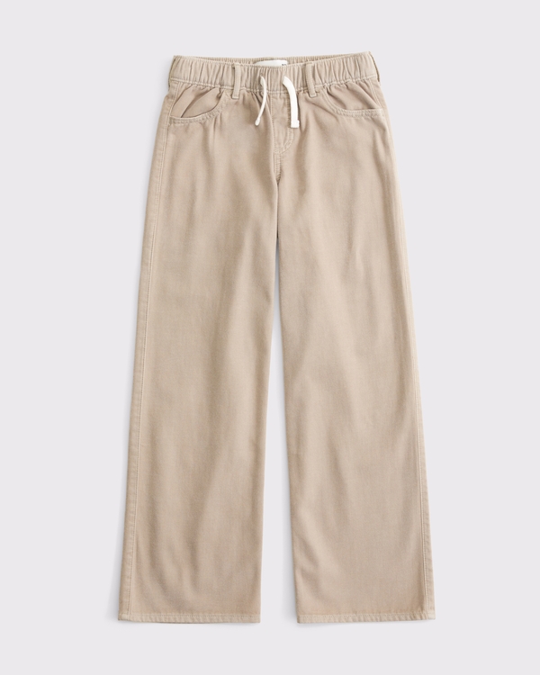 pull-on sweatpant jean, Light Brown view 1