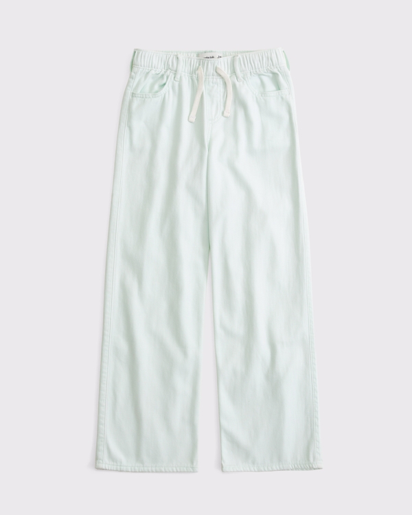 pull-on sweatpant jean, Light Blue view 1