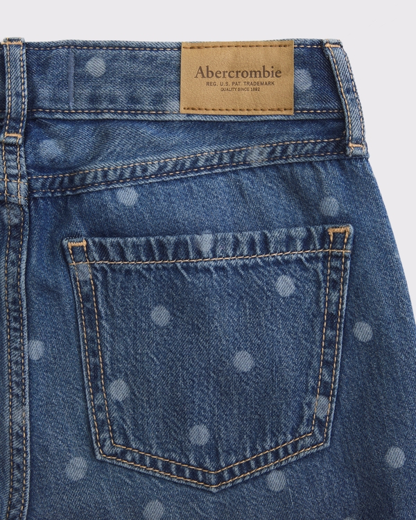 high rise ultra wide leg jean, Medium Dot view 2