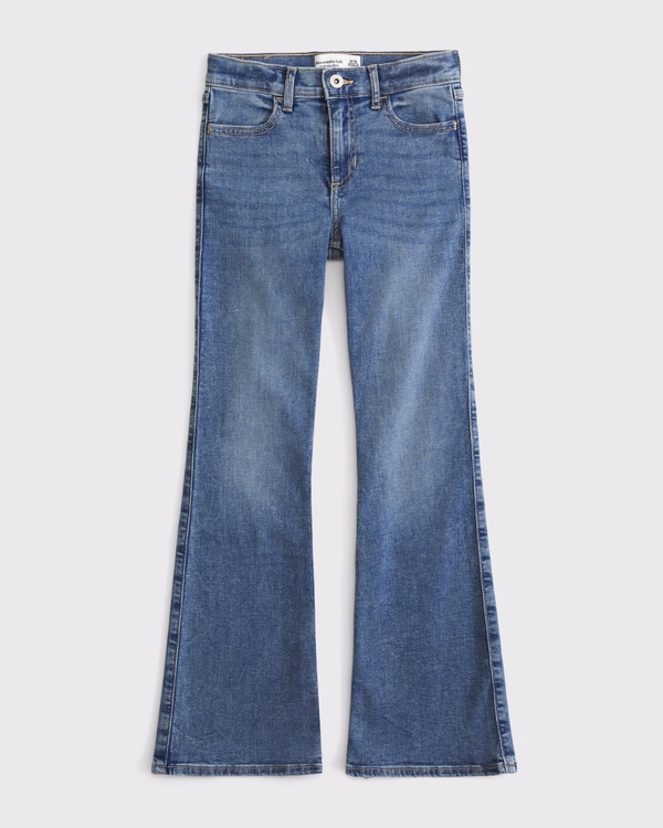 high rise flare jeans