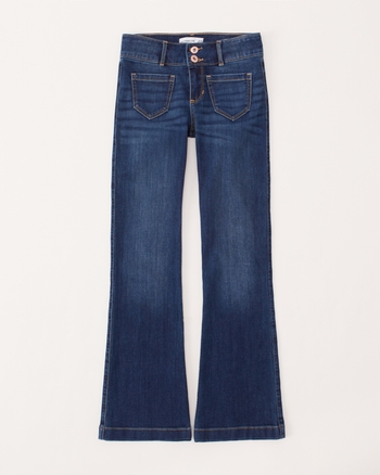 girls low rise bootcut jeans, girls bottoms