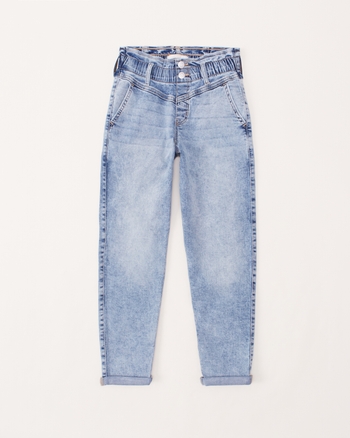 Teenager Mini Mom Jeans - Blue