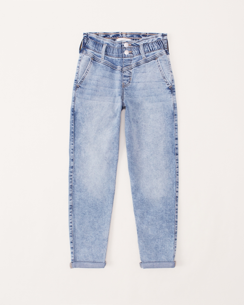 Paperbag High-Rise Mom Jeans