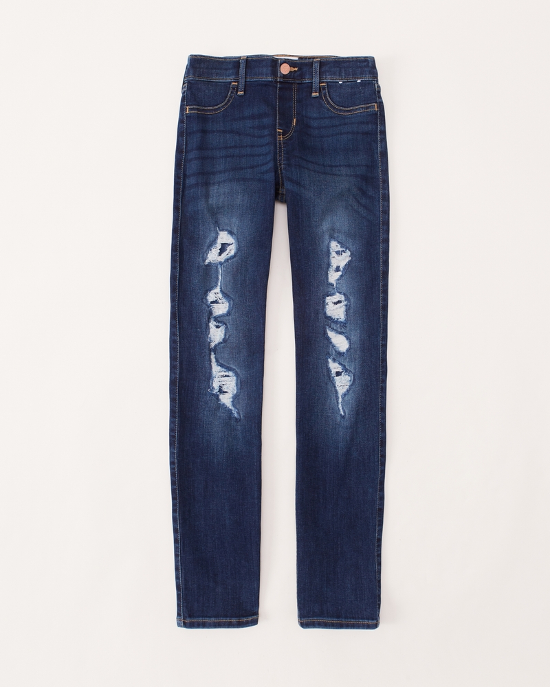 Girls Pull-On Jean Leggings