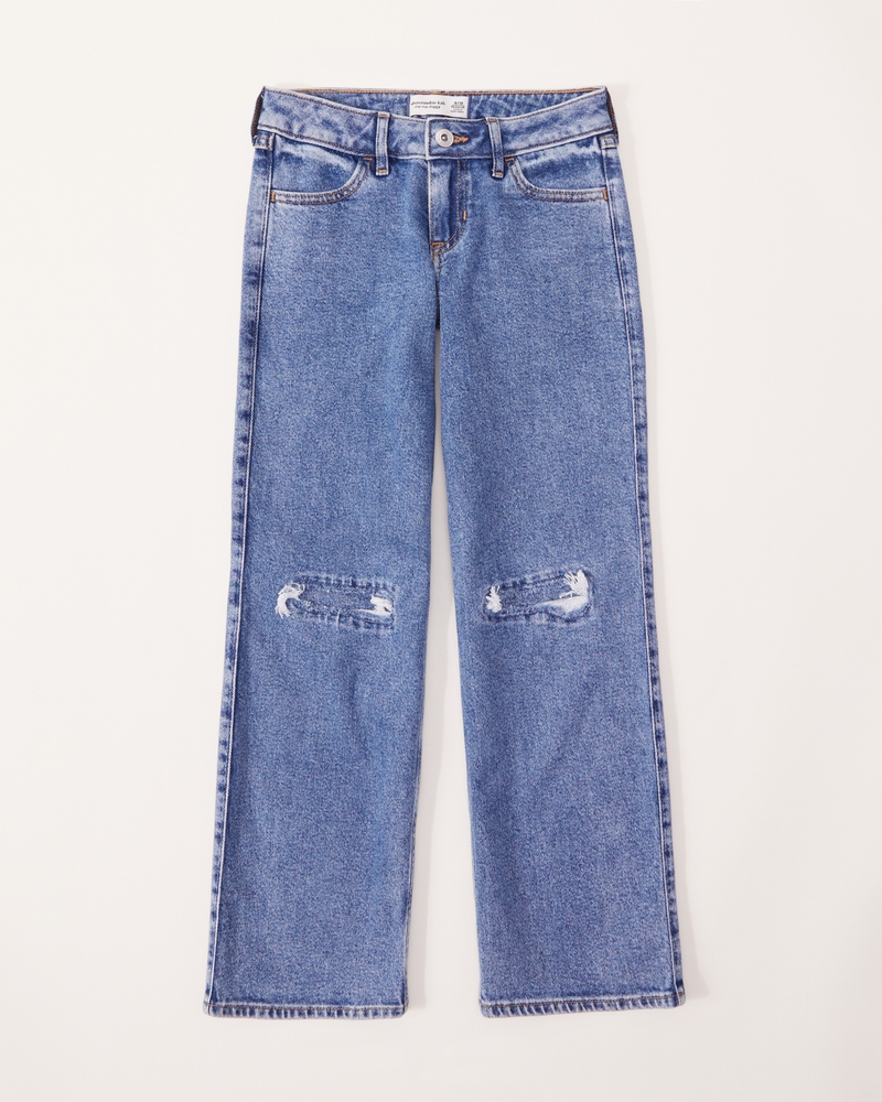 girls low rise baggy jeans | girls bottoms | Abercrombie.com
