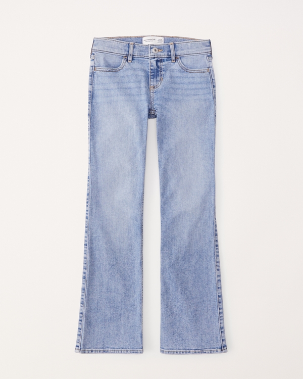 Embroidered Pull-on Jean - Light Vintage Denim