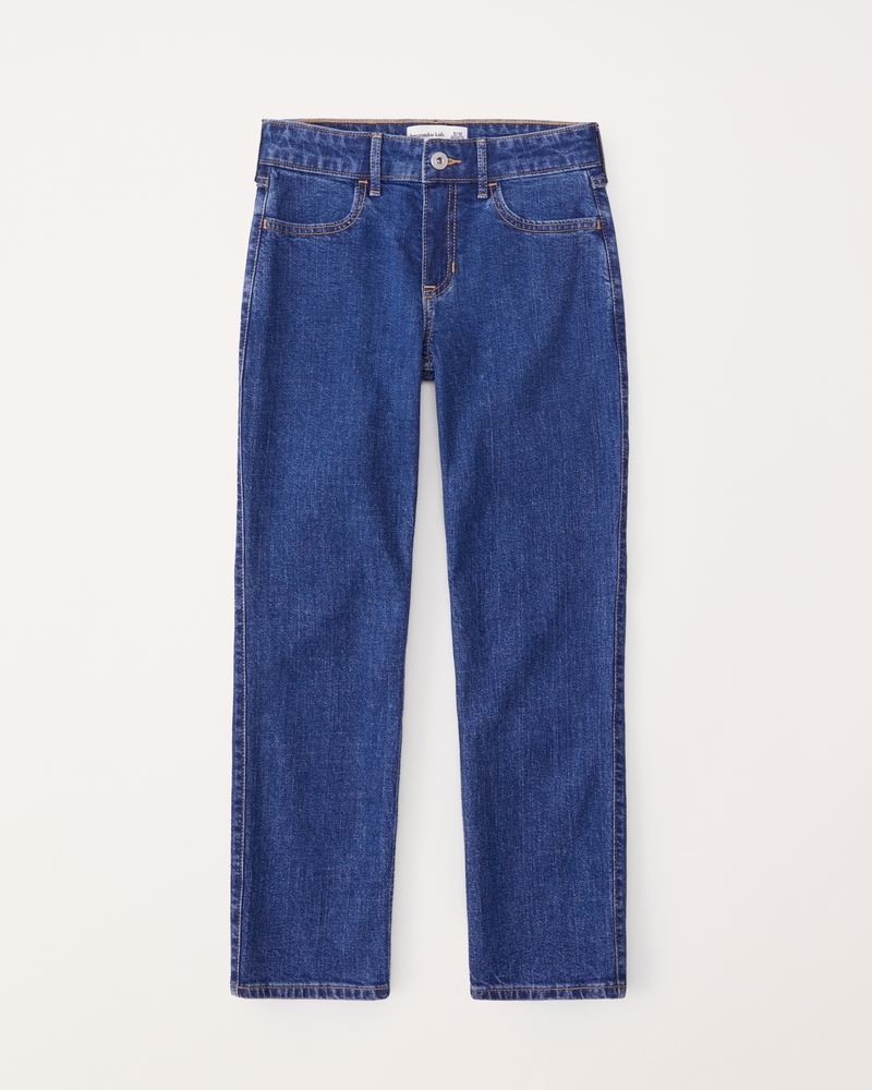 abercrombie kids high rise 90s straight jeans