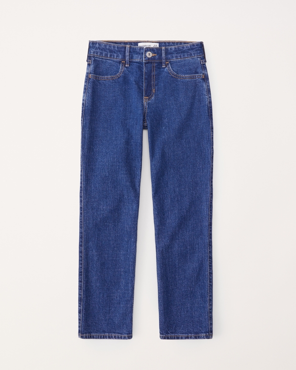 high rise 90s straight jeans