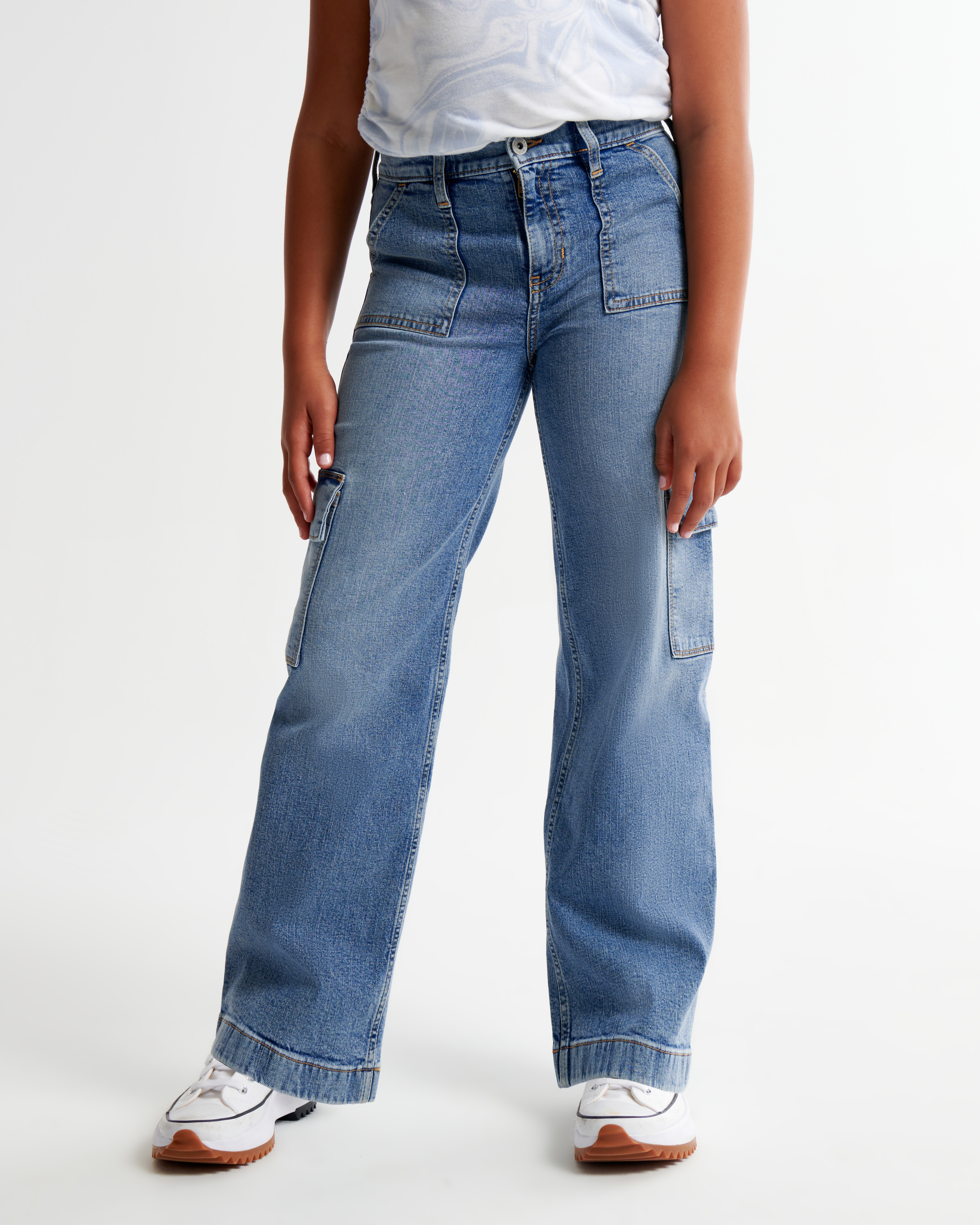 High rise 2024 kids jeans