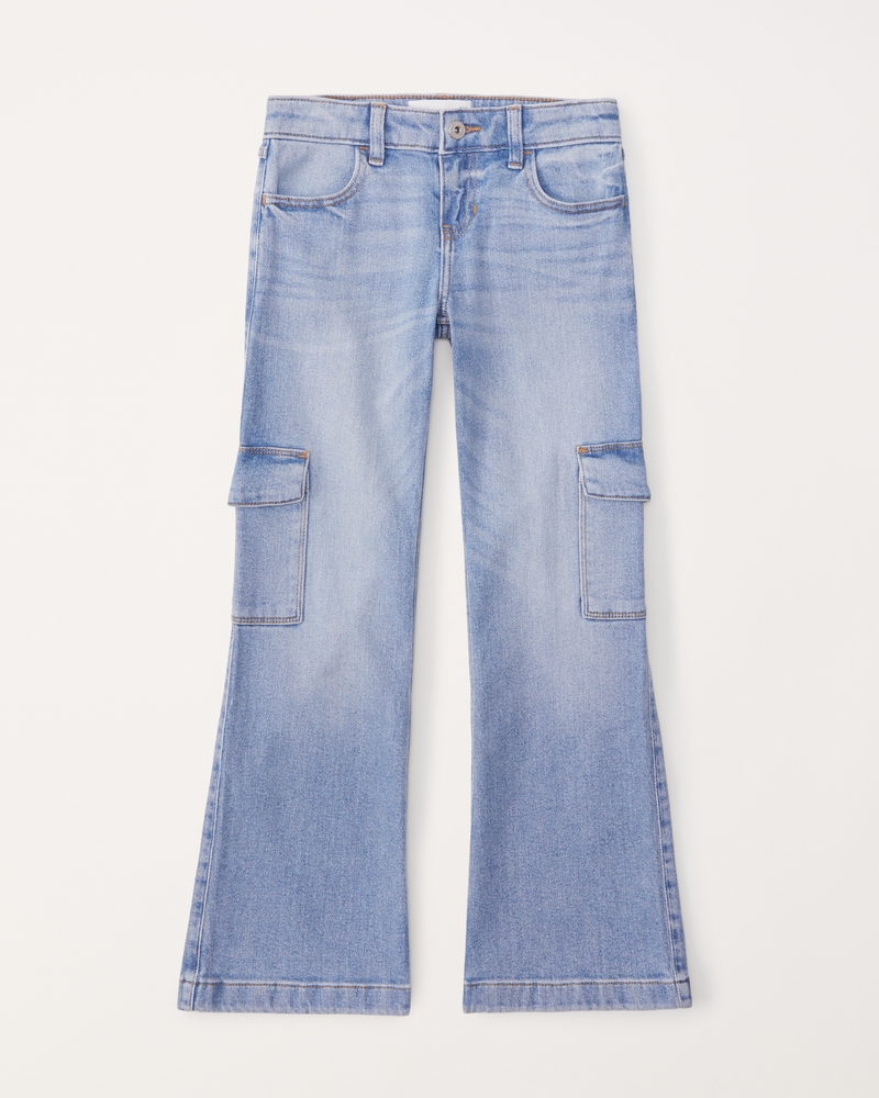 mid rise relaxed flare jeans