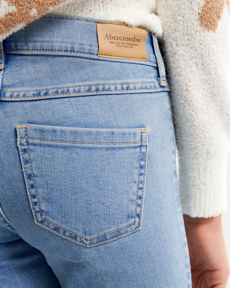 high rise flare jeans