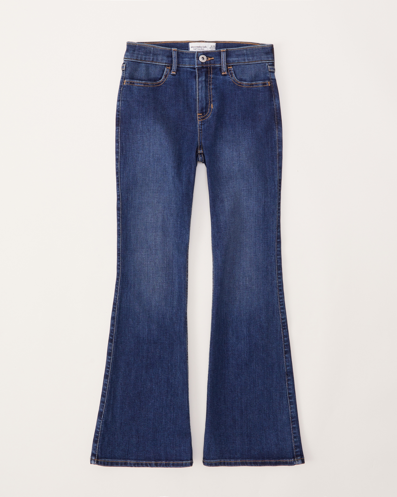 Abercrombie & Fitch Women's Simone High Rise Ankle Flare Jeans size 24 Blue  B9