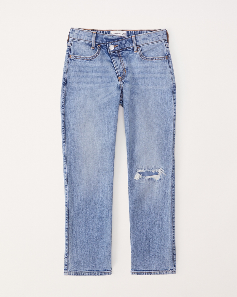 girls high rise 90s straight jeans | girls clearance | Abercrombie.com