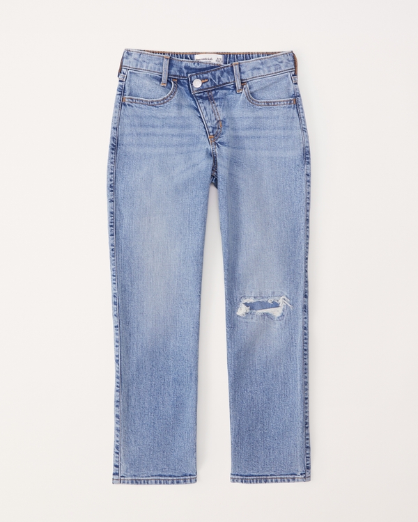 high rise 90s straight jeans