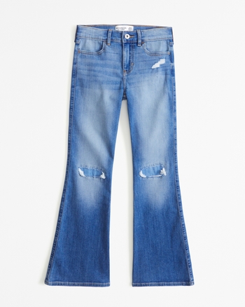 girls high rise flare jeans girls bottoms Abercrombie