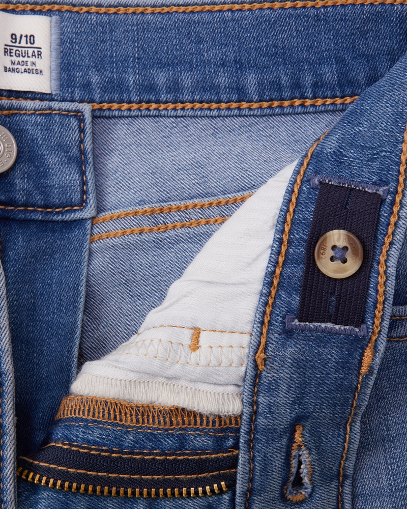 high rise belted flare jeans