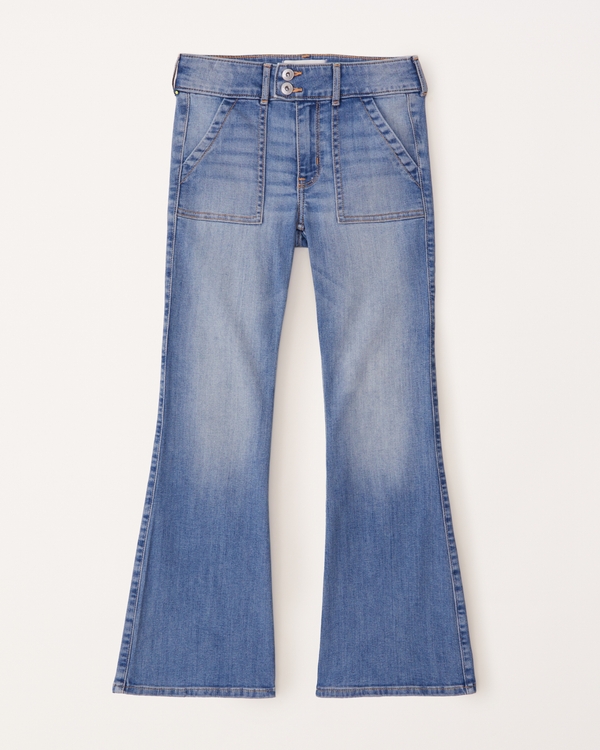 High-Waisted Flare Jeans for Girls