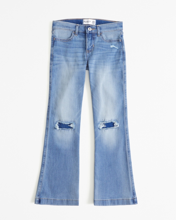 Crop Bootcut Big Girls Jeans 7-16 - Medium Wash