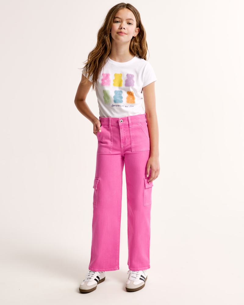 wide leg cargo jeans