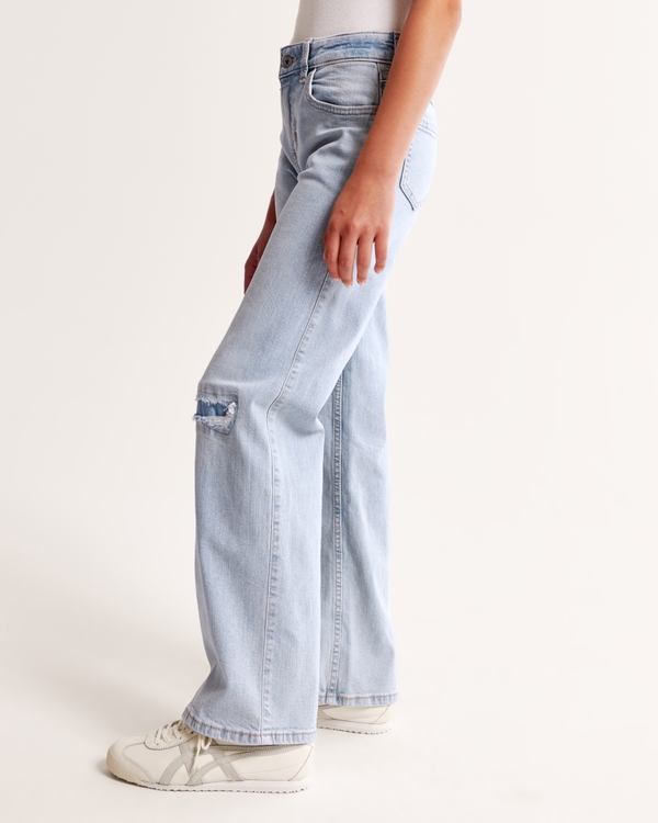 high rise wide leg jeans