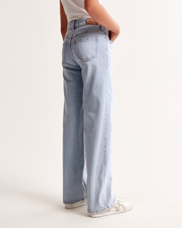 high rise wide leg jeans