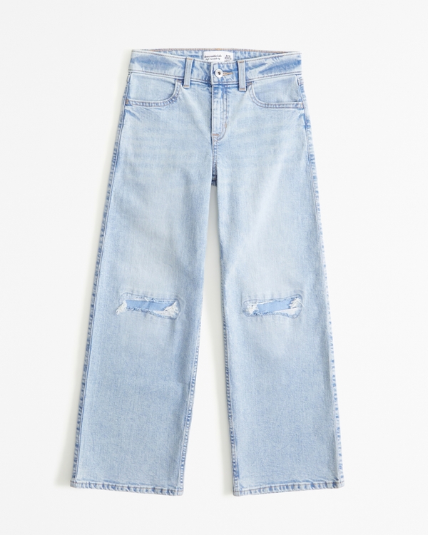 high rise wide leg jeans