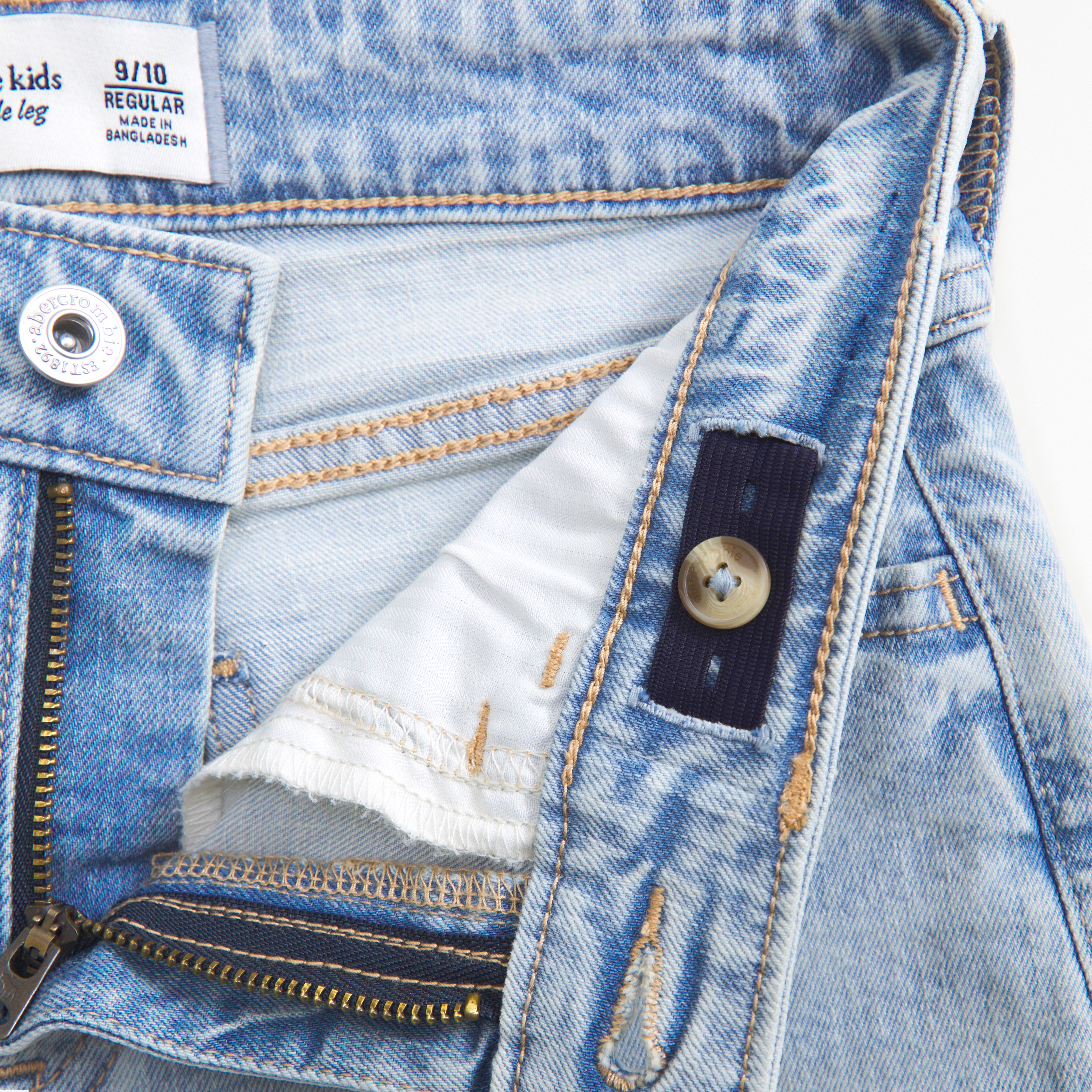 Abercrombie & Fitch High Rise Wide Leg Jeans In Brown