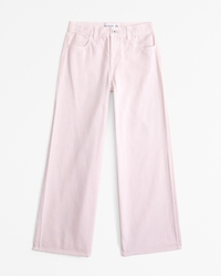 lightweight high rise ultra wide leg jeans