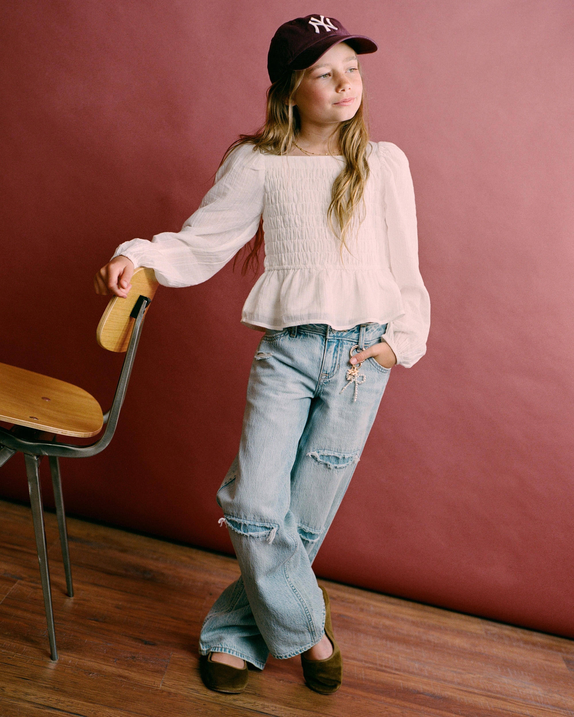 Abercrombie & Fitch Lightweight Low Rise Baggy Jeans In Brown