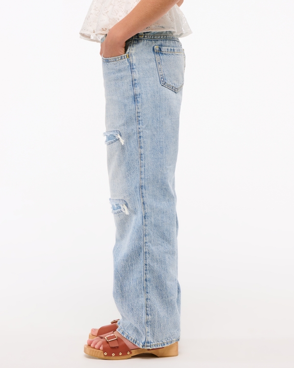 lightweight low rise baggy jeans