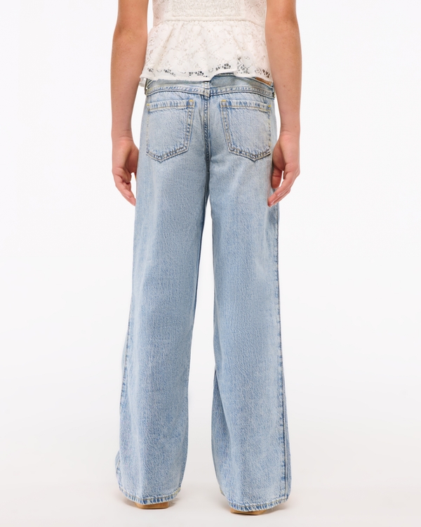 lightweight low rise baggy jeans