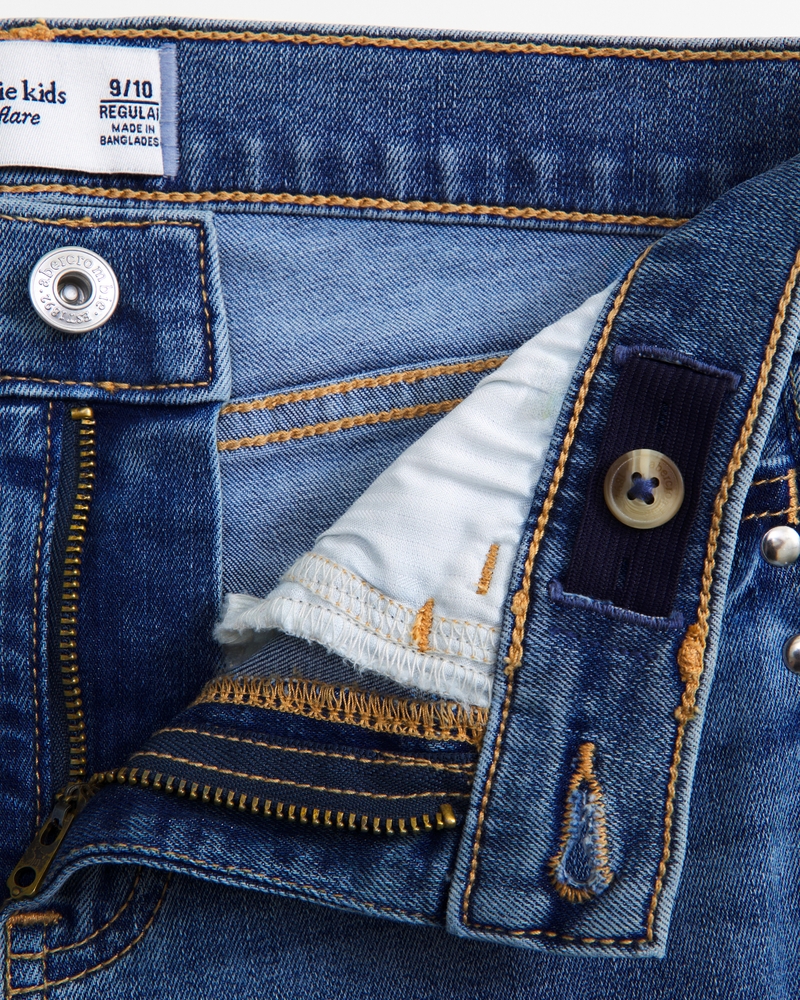 high rise flare jeans