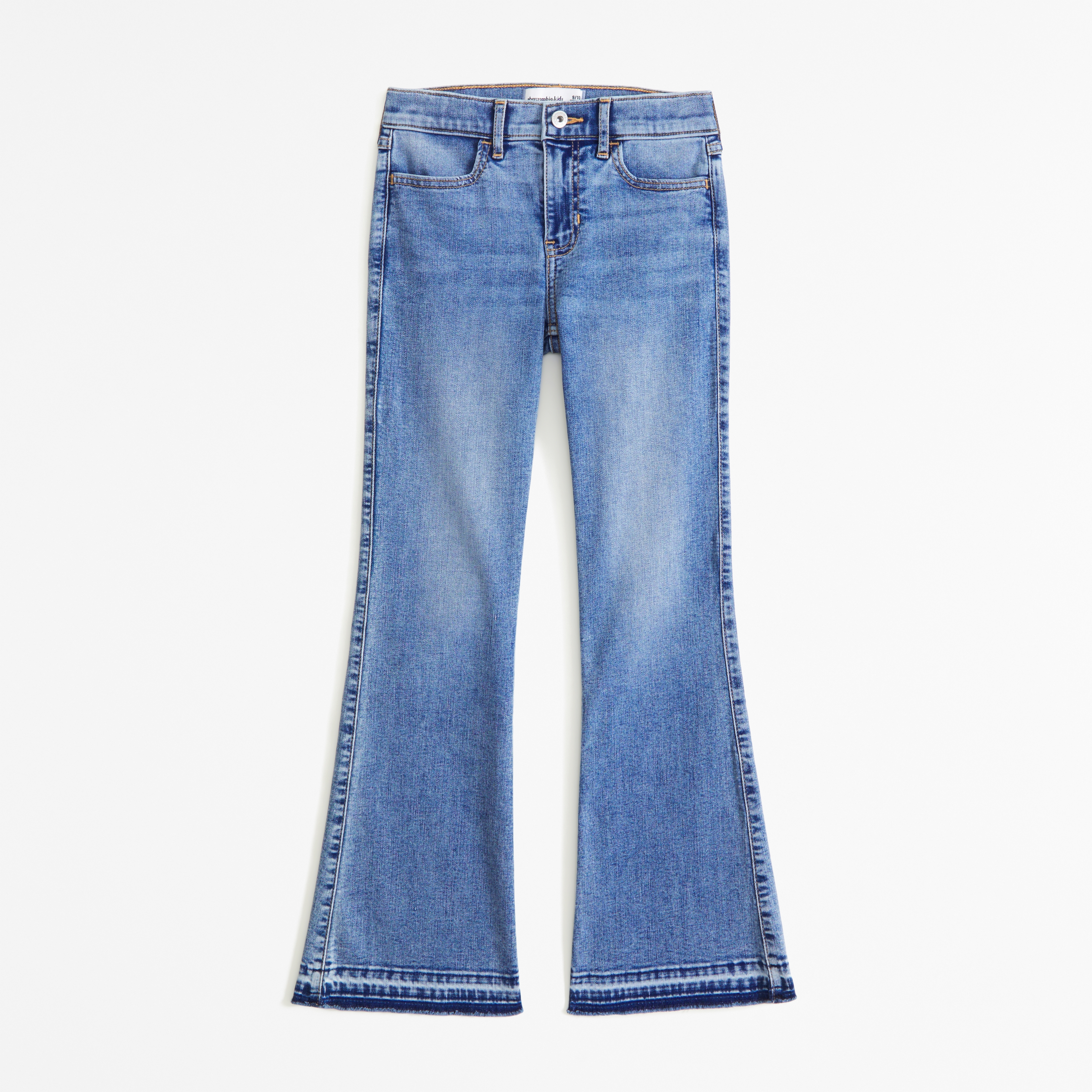 Abercrombie & Fitch High Rise Flare Jeans In Blue