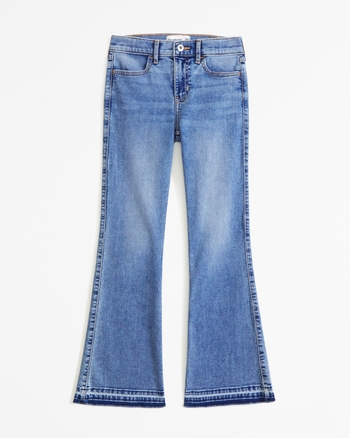 high rise flare jeans