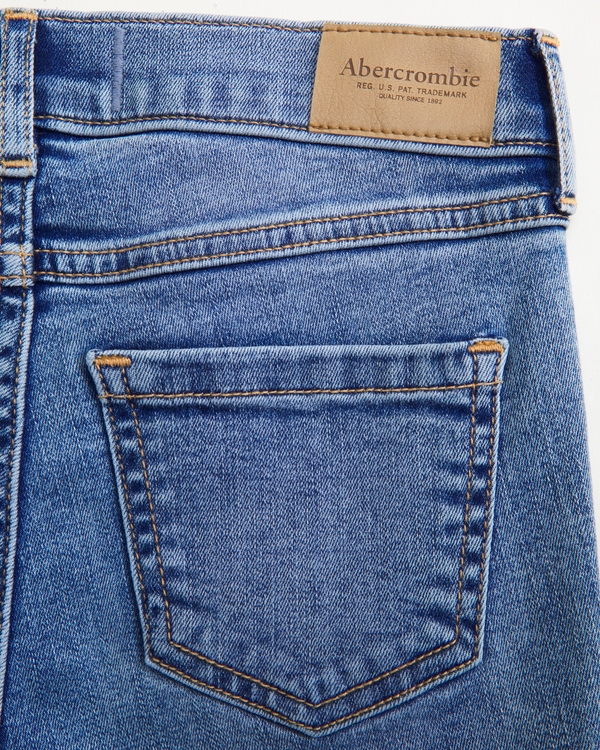 jean évasé taille haute, Délavage Moyen view 2