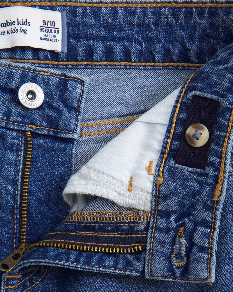 high rise wide leg jeans