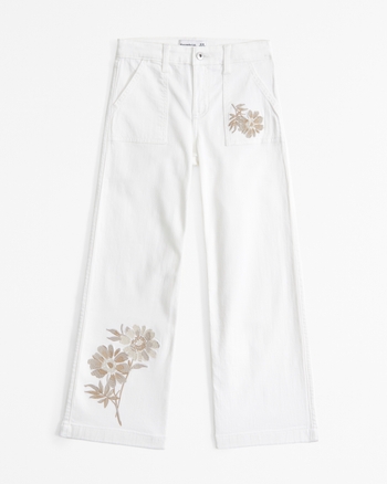 high rise wide leg jeans