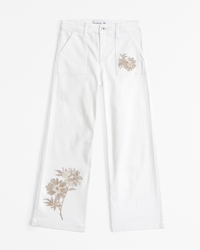 high rise wide leg jeans