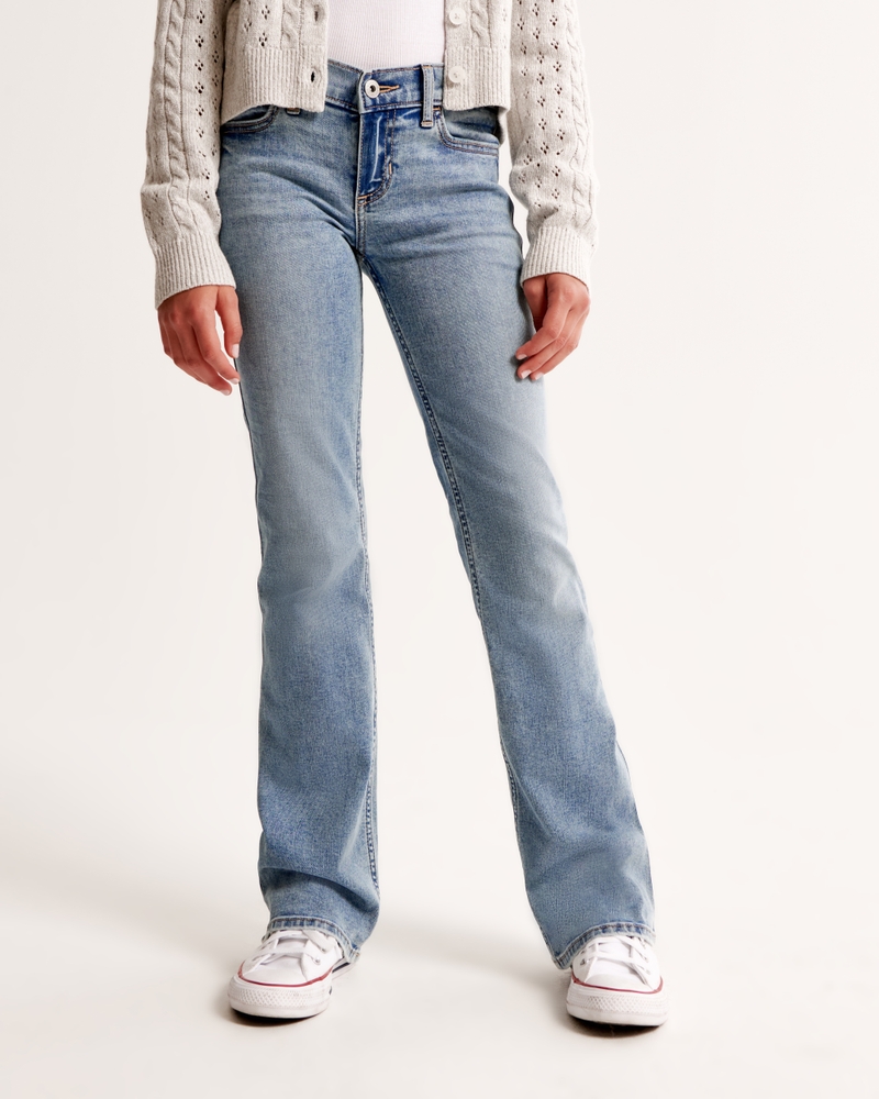 low rise bootcut jeans