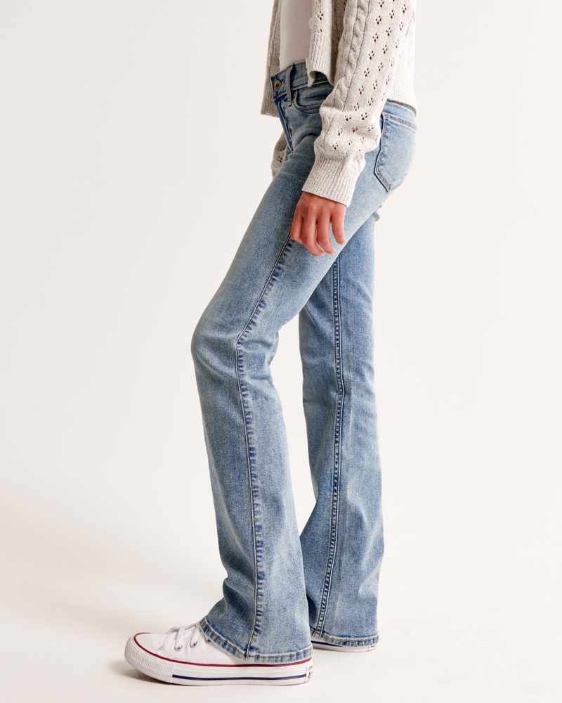 low rise bootcut jeans