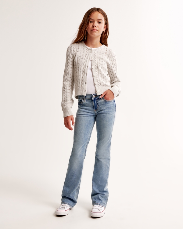 low rise bootcut jeans