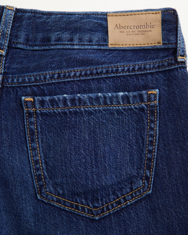 lightweight low rise baggy jeans, Dark Wash view 2
