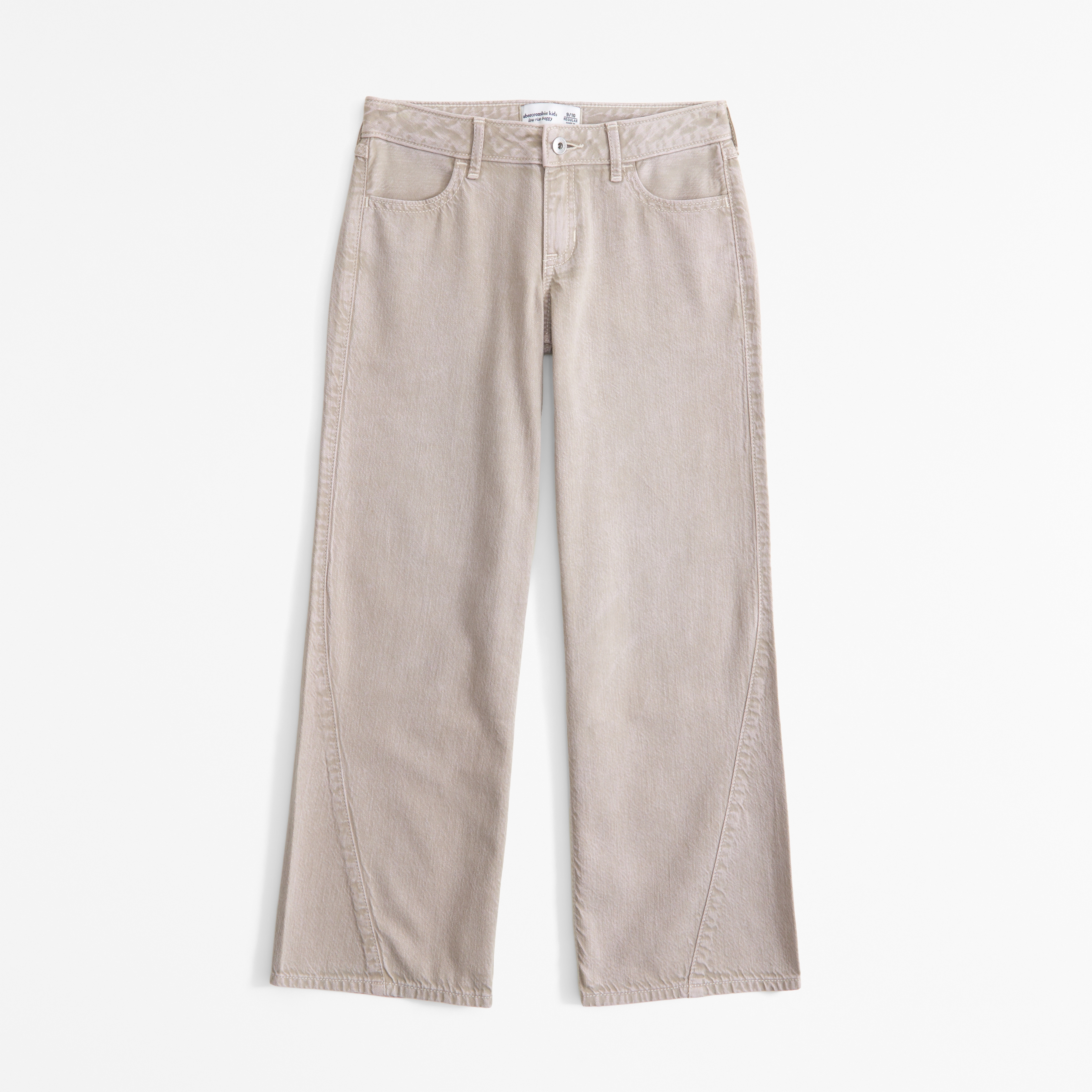 Abercrombie & Fitch Kids' Lightweight Low Rise Baggy Jeans In Brown